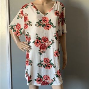 FRUMOS Long Floral Shirt